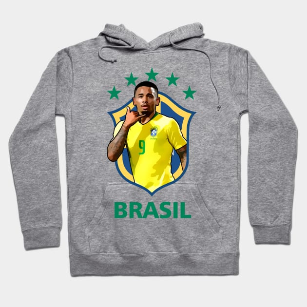 Gabriel Jesus Hoodie by InspireSoccer